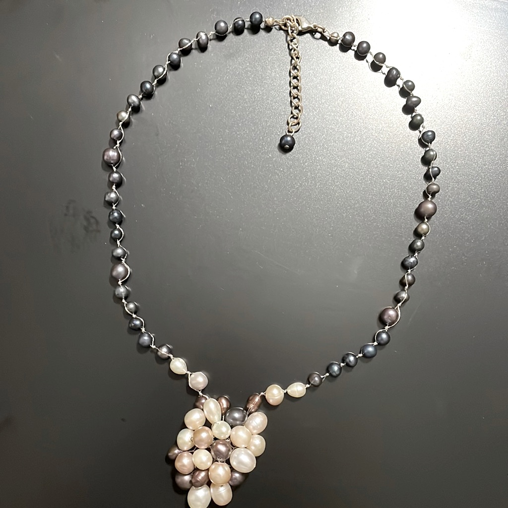 Vintage Hand Made Necklace Of Pearls